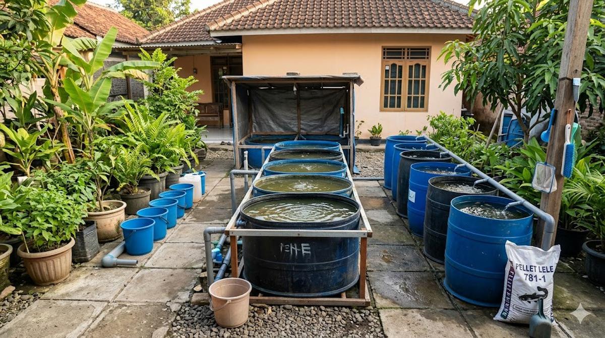 Model Kolam Ikan Lele