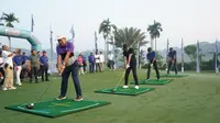 Turnamen golf bertajuk Unlock the Limit yang digelar di Damai Indah Golf – BSD Course, Minggu (25/6/2023).