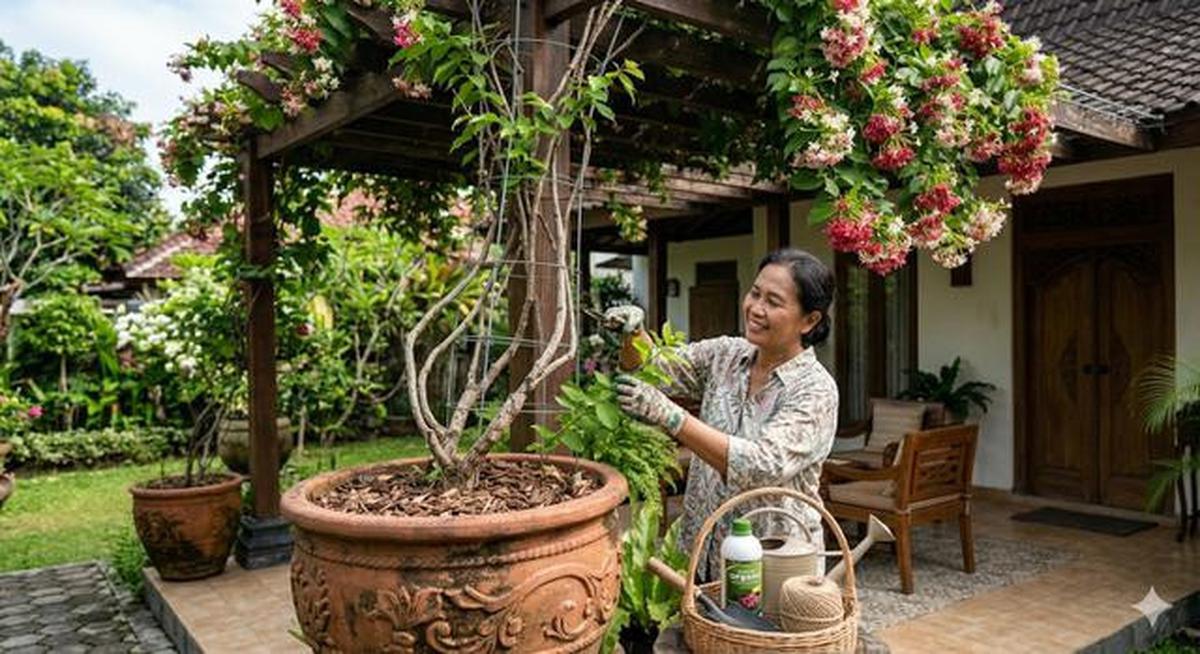 Cara Menanam Melati Belanda di Pot untuk Kanopi Rumah agar Subur dan Berbunga Lebat