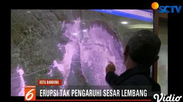 Penyebabnya karena erupsi yang terjadi relatif kecil dan merupakan erupsi freatik yang tidak mengeluarkan magma serta berada jauh dari sesar lembang.