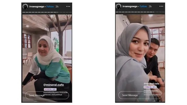 6 Momen Citra Kirana Kunjungi Kafe Natasha Rizky, Sahabat yang Saling Dukung
