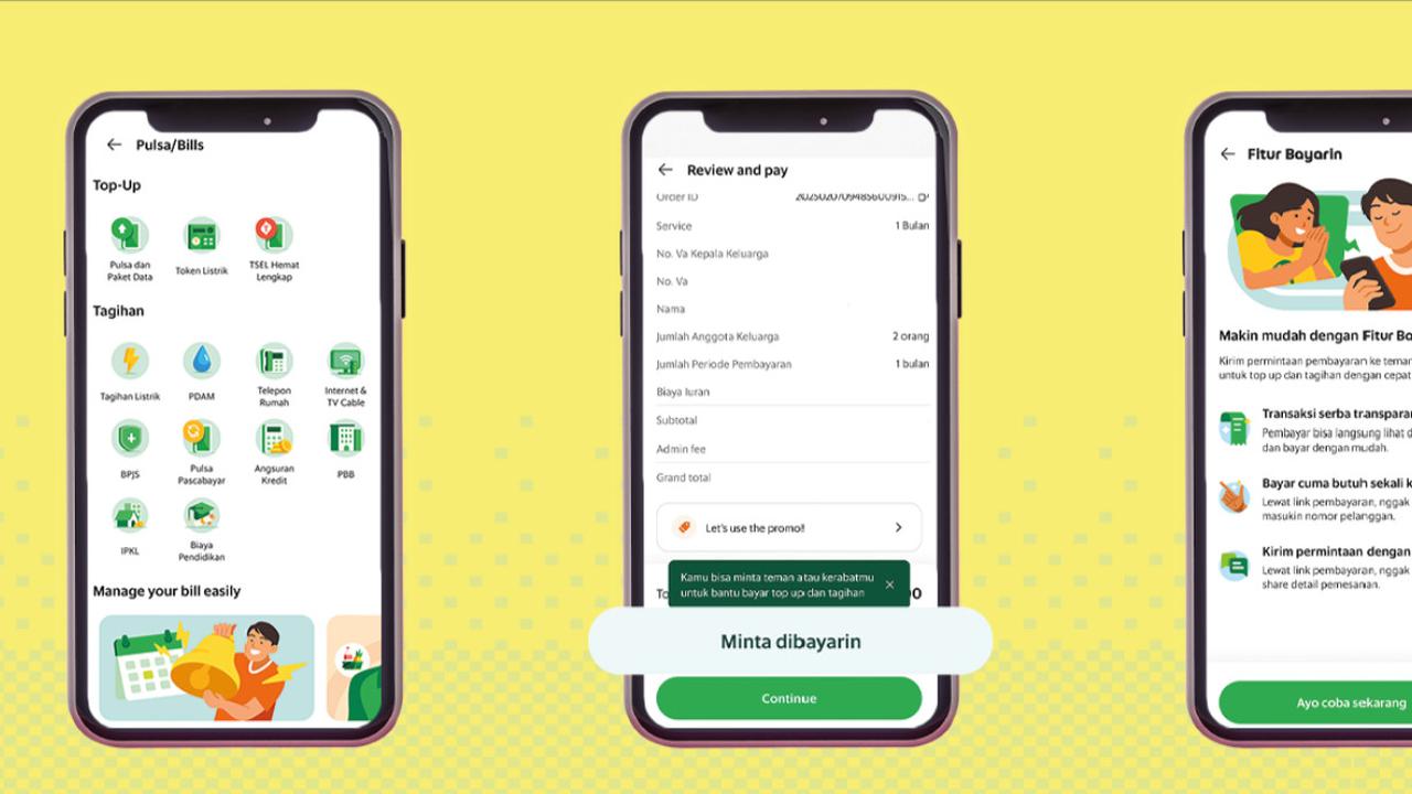 Grab Rilis Fitur Bayarin