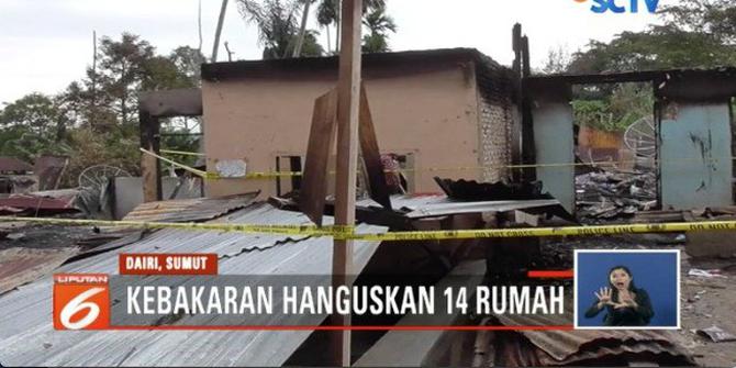 Korban Kebakaran di Dairi Sumut Menanti Bantuan dari Pemerintah