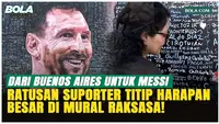 Mural Raksasa Messi Jadi Simbol Harapan Argentina Jelang Piala Dunia 2026