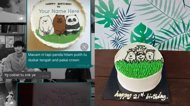 Tak Sesuai Ekspektasi, 7 Kue Ulang Tahun Ini Bikin Ngakak. (Sumber: Twitter/sarrrrraaaaahhh)
