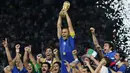 5. Fabio Cannavaro – Mantan kapten yang pernah membawa Timnas Italia menjuarai Piala dunia ini sempat menjadi anak gawang. Ia juga mengaku sering melihat legenda hidup Diego Maradona saat menimba ilmu di akademi Napoli. (AFP/Nicolas Asfouri)