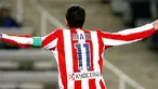 Atletico Madrid's Maxi Rodriguez celebrates after scoring a goal during the Liga match against Espanyol at Olympic stadium, Lluis Companys in Barcelona on December 20, 2008. AFP PHOTO/JOSEP LAGO 