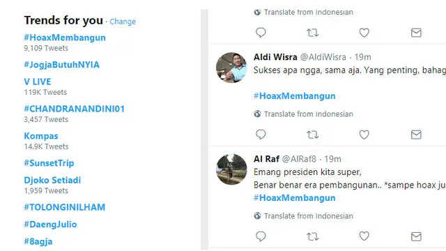 Muncul Pernyataan Hoak Membangun, Ini Reaksi Warganet