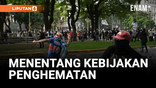 VIDEO: Protes di Argentina berujung bentrok antara pensiunan dan polisi