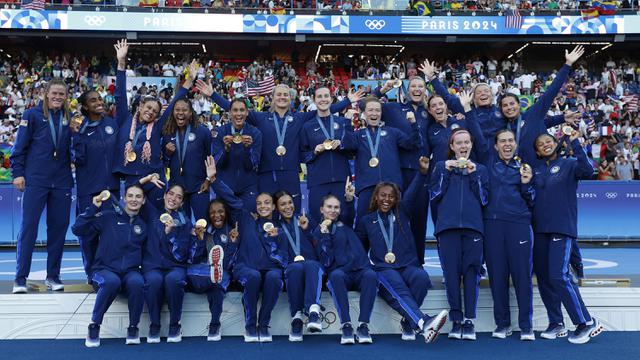 Foto: Gol Tunggal Mallory Swanson Bawa Tim Sepak Bola Putri Amerika Serikat Raih Medali Emas di Olimpiade Paris 2024