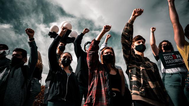 Ilustrasi orasi, demonstrasi oleh rakyat