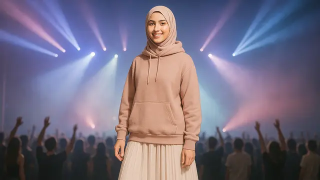 outfit konser hijab