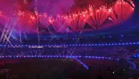 FIFA ASEAN Cup 2026 resmi dibuka. Upacara pembukaan berlangsung meriah dan megah, diwarnai dengan pesta kembang api di Stadion Utama Gelora Bung Karno, Jakarta, Jumat (25/6/2026) malam WIB. (Bola.com/Hery Kurniawan)