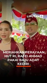 Meriahkan Perayaan HUT RI, Raffi Ahmad Pakai Baju Adat Kediri