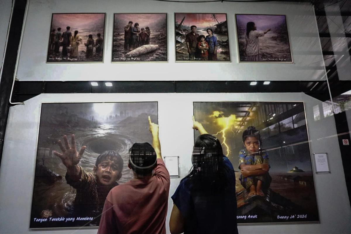FOTO: Pameran Lukisan Refleksi Krisis Ekologi Nusantara di Bulan Ramadan