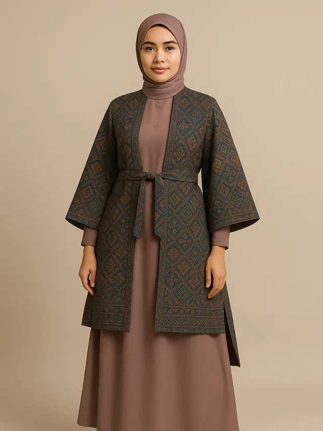 Model Baju Batik Syar'i Elegan Kekinian (Foto: ChatGPT)