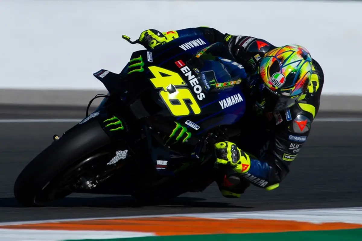 Pembalap Monster Energy Yamaha, Valentino Rossi.