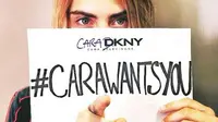 Cara Delevingne didapuk menjadi desainer dari DKNY.