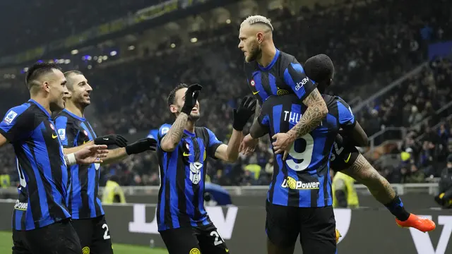 Foto: Pertahanan dan Lini Serang Sempurna, Inter Milan Kedinginan di Puncak Klasemen Liga Italia