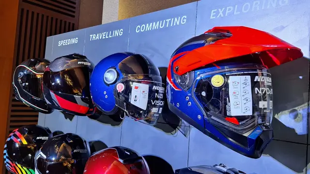 Nolan Hadirkan Koleksi Helm 2025, Harga Mulai Rp 3 Jutaan (Arief A/Liputan6.com)