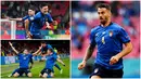 Timnas Italia sukses melangkah ke perempat final Euro 2020 usai menjalani laga sengit melawan Austria. Berikut enam anak asuh Roberto Mancini yang menjadi kunci kemenangan 2-1 Gli Azzurri atas Austria. (Foto Kolase AP dan AFP)