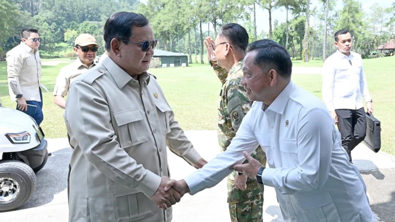 Mendagri Tito Dampingi Presiden Prabowo pada Kursus Pemantapan Kepemimpinan Ketua DPRD Seluruh Indonesia
