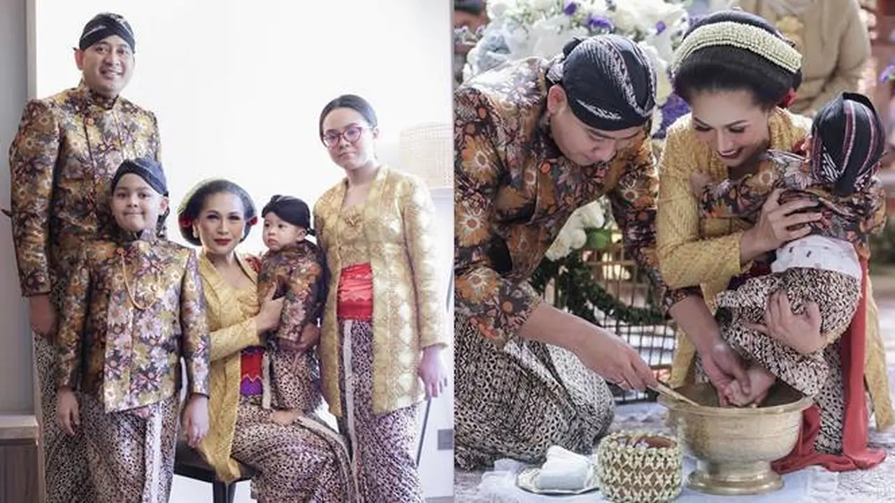 Kental Adat Jawa, Ini 7 Momen Tedak Siten Anak Tata Jeneeta dan Brotoseno