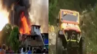 Puluhan rumah di Jalan Rawamangun Muka, Pulo Gadung, terbakar. Menggunakan mobil offroad untuk mengetahui kondisi warga di pedalaman.