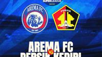 Arema FC Vs Persik Kediri, BRI Super League. (Bola.com/Benediktus Gerendo Pradigdo)