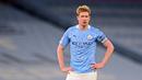 Kevin De Bruyne - Pemain andalan Pep Guardiola ini merupakan pemain dengan gaji tertinggi di manchester City. Gelandang cerdas asal Belgia itu menerima bayaran sebesar 400 ribu pounds per pekan. (Foto:AFP/Laurence Griffiths)