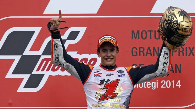 Marc Marquez Hentikan Perebutan Gelar Juara Dunia MotoGP 2014