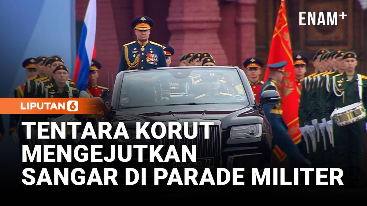 Tentara Korut Sangar Tampil Gagah di Victory Day, Pejabat Militer Rusia Berdiri Hormat