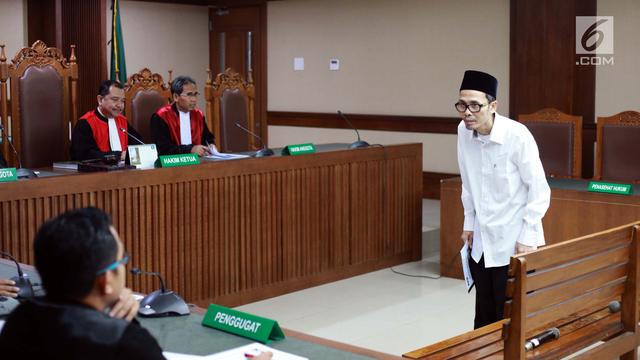 Tersangkut Kasus Rommy, Kakanwil Kemenag Gresik Jalani Sidang Dakwaan