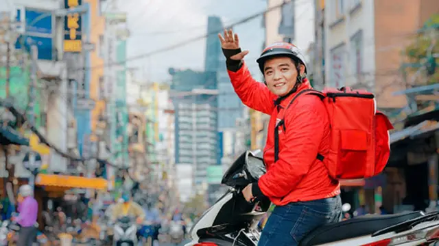 Pengendara ojek online Go-Viet. Dok: 24h.com.vn