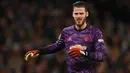 David De Gea (304 laga) - Selama berseragam Manceshter United dari tahun 2011 hingga saat ini, de Gea telah bermain sebanyak 304 kali di Premier League bersama The Red Devils. (AFP/Oli Scarff)