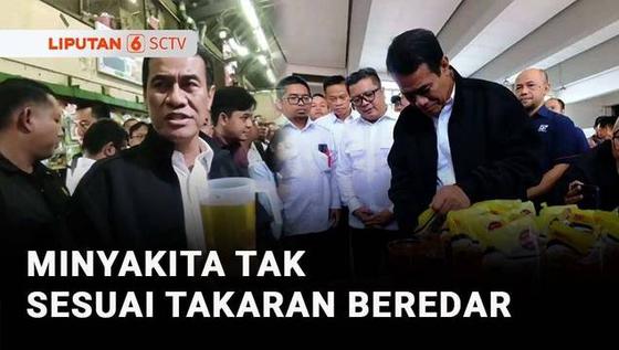 VIDEO: Sidak Minyakita di Solo, Mentan Temukan Kemasan 1 Liter Isi 900 Ml