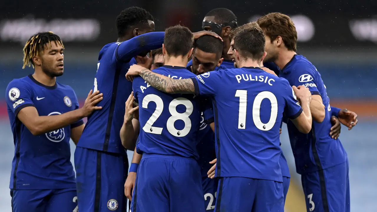 FOTO: Tekuk Manchester City 2-1, Chelsea Pastikan Perebutan Gelar Juara Liga Inggris Belum Berakhir - Tim Chelsea