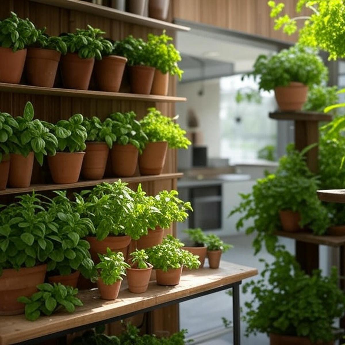 Taman Herbal dekat dapur