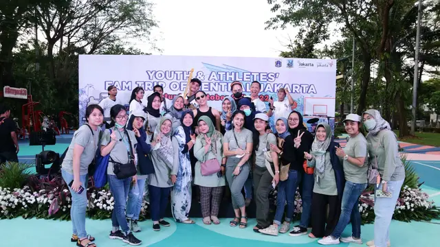 Angel Pieters dan Samuel Rizal Ramaikan Acara Youth & Athletes' Fam Trip in Central Jakarta. (ist)