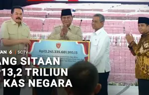 Satgas PKH Serahkan Uang Sitaan Rp13,2 Triliun ke Negara