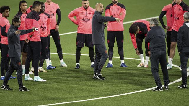 Latihan Manchester City Liga Champions
