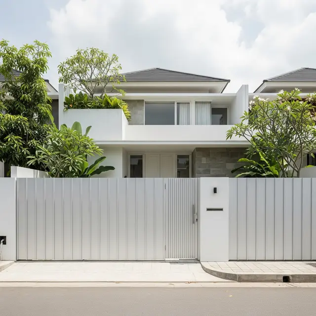 9 Model Pagar Minimalis dengan Pintu Tersembunyi, Aman dan Elegan