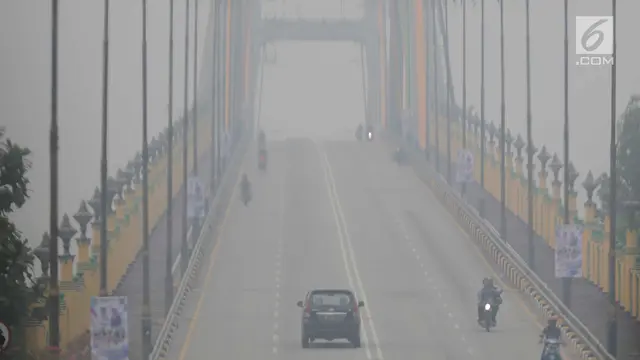 Asap Karhutla Selimuti Pekanbaru