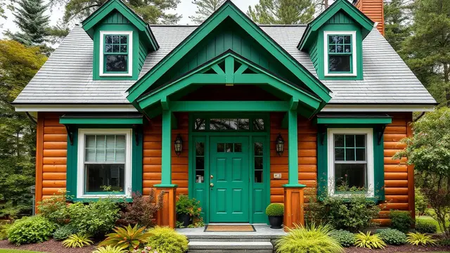 Rumah Kayu Bold Forest Green: Kesegaran Inspirasi Alam