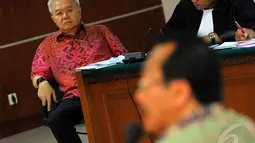 Suswono mengaku pernah menerima duit gratifikasi dari Anggoro Widjojo dengan total Rp 1,2 miliar di Pengadilan Tipikor, Jakarta, Rabu (4/6/2014) (Liputan6.com/Faisal R Syam).