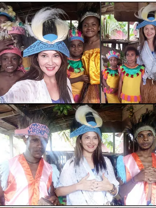 Di usianya yang telah 42 tahun, body Tamara masih begitu indah. Tidak sedikit yang memuji foto yang seolah mengenalkan  tempat wisata yang ada di Papua Barat tersebut. (Instagram/tamarableszynskiofficial)