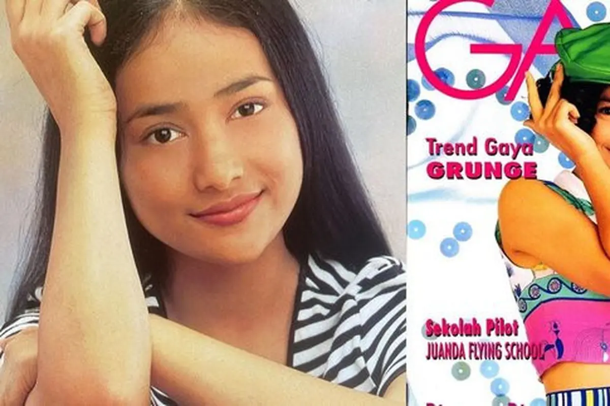 Potret lawas Cindy Fatikasari bukti parasnya tak berubah. (credit:Instagram/@gadismagazine/@majalah_