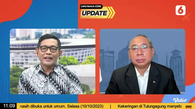 Duta Besar RI untuk Yordania dan Palestina Ade Padmo Sarwono menceritakan kondisi terkini pasca serangan Hamas ke Israel dalam program Liputan6 Update, Rabu (11/10/2023).