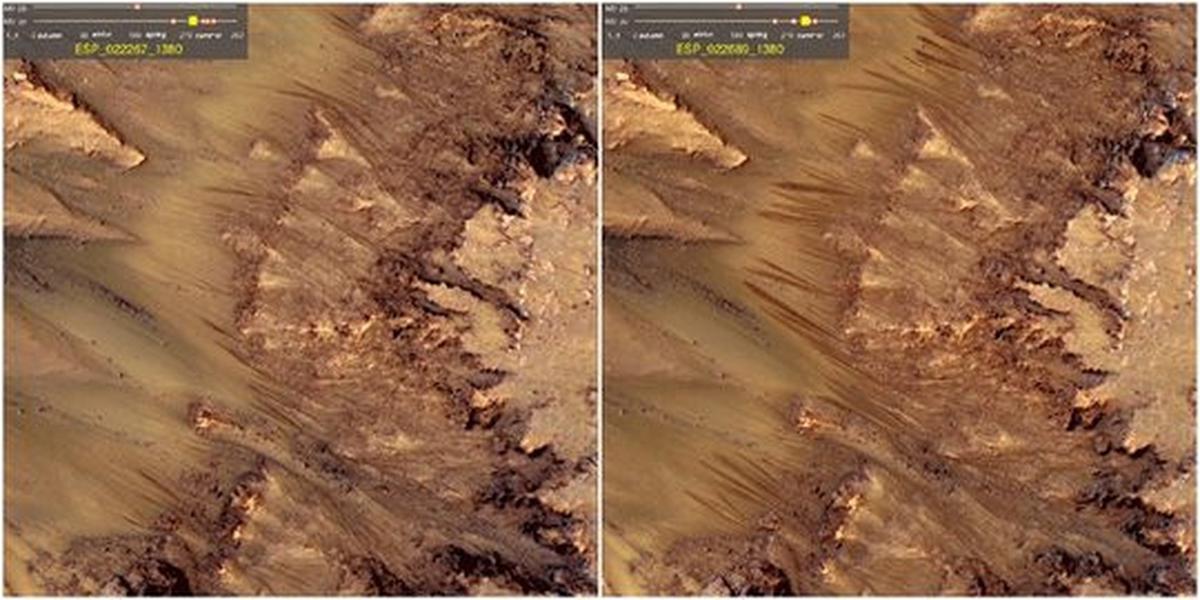 Aliran air di Mars pertama ditemukan pemuda berumur 21 tahun