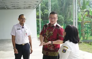 Kepala Dinas Ketahanan Pangan, Kelautan, dan Perikanan (KPKP) Pemprov Jakarta, Hasudungan Sidabalok menjelaskan program BPJS hewan bukan seperti skema yang berlaku bagi manusia. (Radityo).